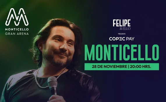 Afiche de Felipe Avello en Gran Arena Monticello