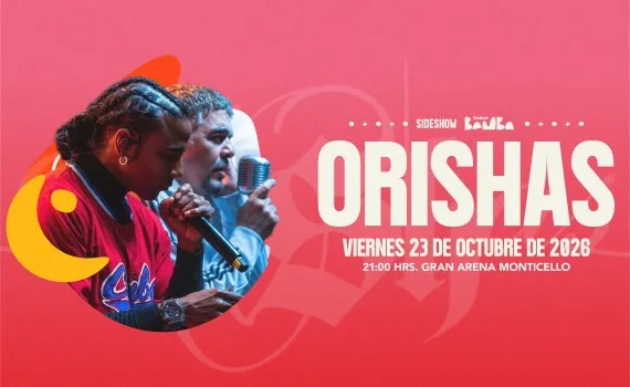 Afiche de Orishas en Gran Arena Monticello